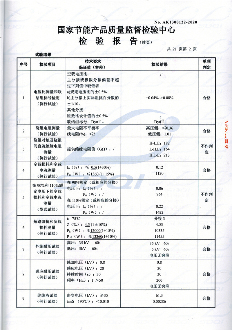 高低压试验报告-S11-1250正阳正阳正阳油浸式变压器-2.jpg
